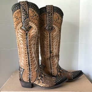 New Old Gringo Double D Western Wear Snake Charmer Boot Size 10